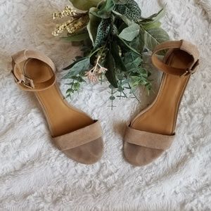 J. Crew tan suede sandal